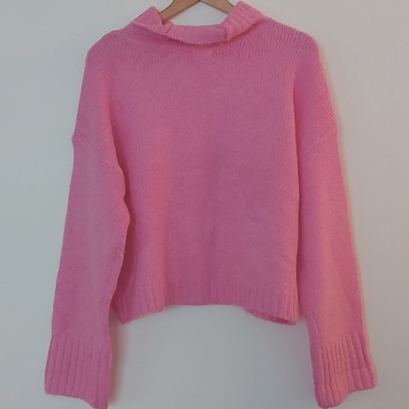 Anthropologie Pilcro Lennon Wide Sleeve Turtle Neck Sweater Oversized Boxy Med - Picture 3 of 6